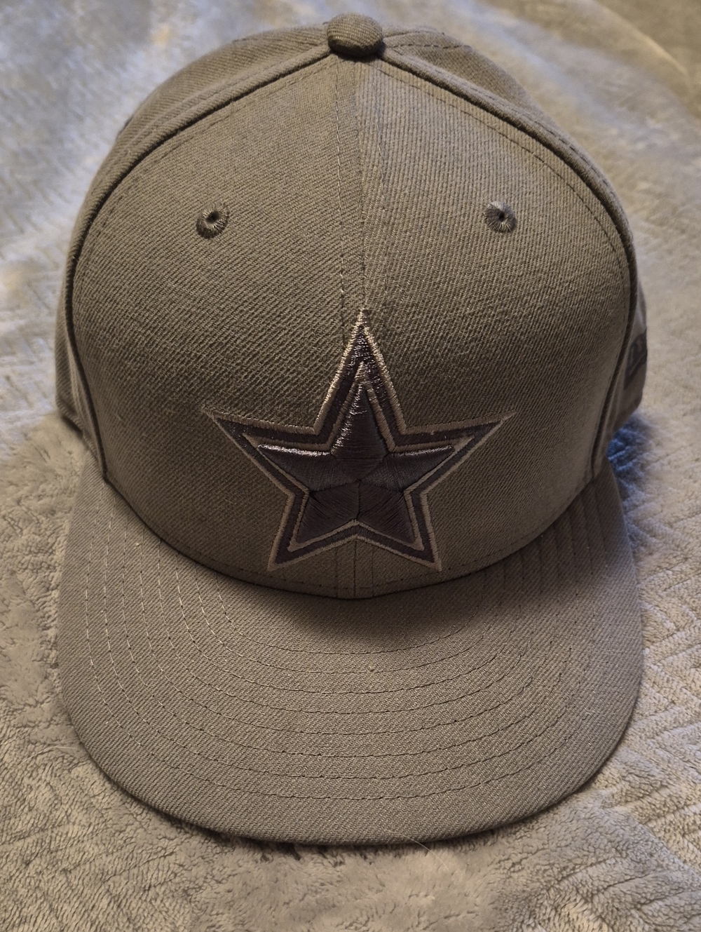 Dallas Cowboys Gray Fitted New Era Hat 7 1/8